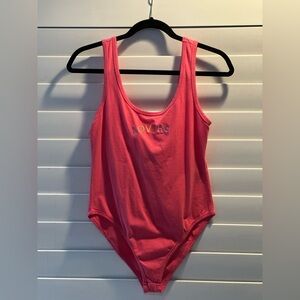 Forever 21 Pink Sleeveless Bodysuit